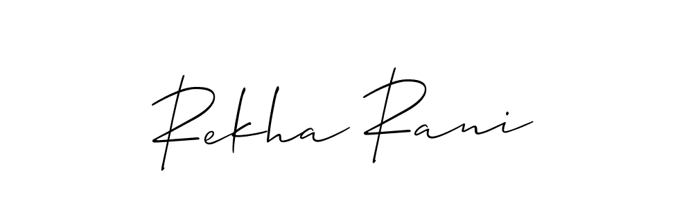 Once you've used our free online signature maker to create your best signature Allison_Script style, it's time to enjoy all of the benefits that Rekha Rani name signing documents. Rekha Rani signature style 2 images and pictures png
