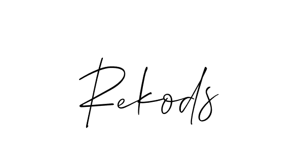 Make a short Rekods signature style. Manage your documents anywhere anytime using Allison_Script. Create and add eSignatures, submit forms, share and send files easily. Rekods signature style 2 images and pictures png