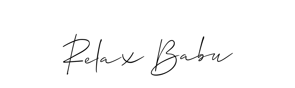 This is the best signature style for the Relax Babu name. Also you like these signature font (Allison_Script). Mix name signature. Relax Babu signature style 2 images and pictures png