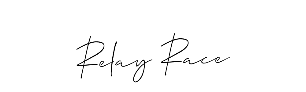 Also we have Relay Race name is the best signature style. Create professional handwritten signature collection using Allison_Script autograph style. Relay Race signature style 2 images and pictures png