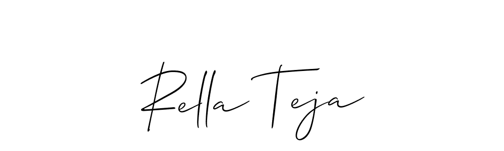 Once you've used our free online signature maker to create your best signature Allison_Script style, it's time to enjoy all of the benefits that Rella Teja name signing documents. Rella Teja signature style 2 images and pictures png