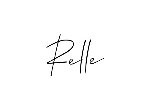 It looks lik you need a new signature style for name Relle. Design unique handwritten (Allison_Script) signature with our free signature maker in just a few clicks. Relle signature style 2 images and pictures png
