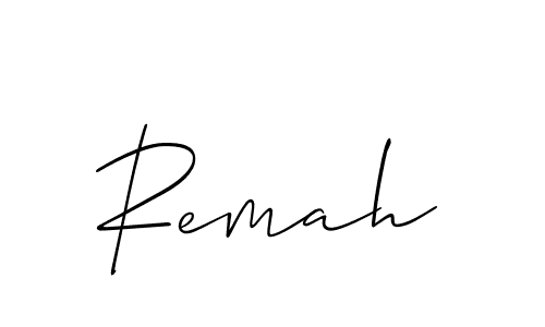 Make a beautiful signature design for name Remah. With this signature (Allison_Script) style, you can create a handwritten signature for free. Remah signature style 2 images and pictures png