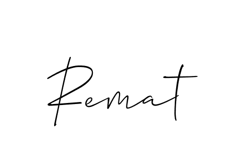 if you are searching for the best signature style for your name Remat. so please give up your signature search. here we have designed multiple signature styles  using Allison_Script. Remat signature style 2 images and pictures png