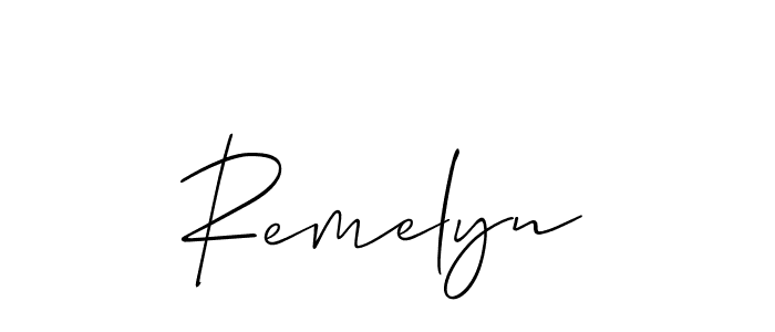 Remelyn stylish signature style. Best Handwritten Sign (Allison_Script) for my name. Handwritten Signature Collection Ideas for my name Remelyn. Remelyn signature style 2 images and pictures png