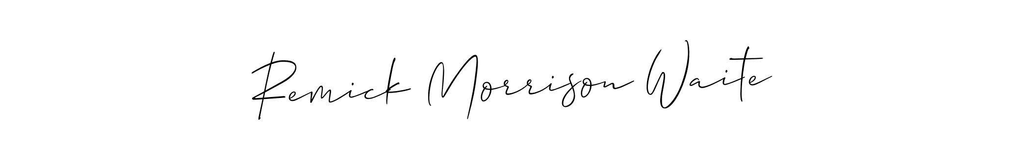 Once you've used our free online signature maker to create your best signature Allison_Script style, it's time to enjoy all of the benefits that Remick Morrison Waite name signing documents. Remick Morrison Waite signature style 2 images and pictures png