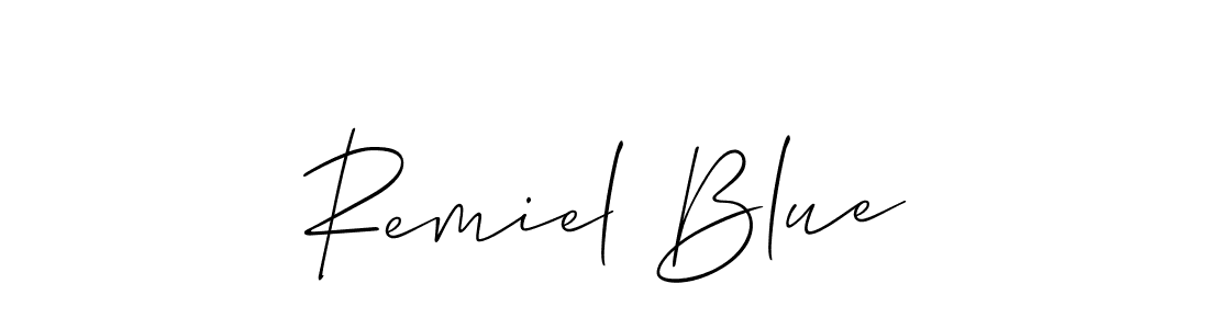 Make a beautiful signature design for name Remiel Blue. Use this online signature maker to create a handwritten signature for free. Remiel Blue signature style 2 images and pictures png