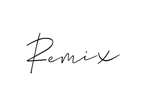 How to make Remix signature? Allison_Script is a professional autograph style. Create handwritten signature for Remix name. Remix signature style 2 images and pictures png