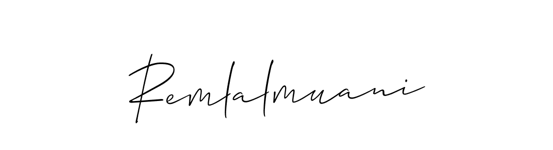 Similarly Allison_Script is the best handwritten signature design. Signature creator online .You can use it as an online autograph creator for name Remlalmuani. Remlalmuani signature style 2 images and pictures png