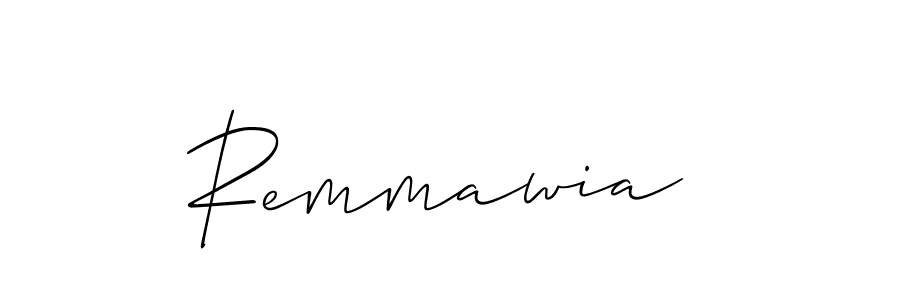 How to make Remmawia  signature? Allison_Script is a professional autograph style. Create handwritten signature for Remmawia  name. Remmawia  signature style 2 images and pictures png