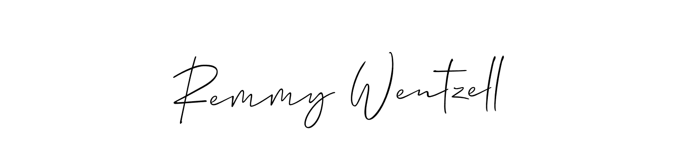 Make a beautiful signature design for name Remmy Wentzell. With this signature (Allison_Script) style, you can create a handwritten signature for free. Remmy Wentzell signature style 2 images and pictures png