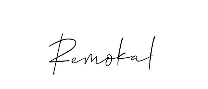 Create a beautiful signature design for name Remokal. With this signature (Allison_Script) fonts, you can make a handwritten signature for free. Remokal signature style 2 images and pictures png