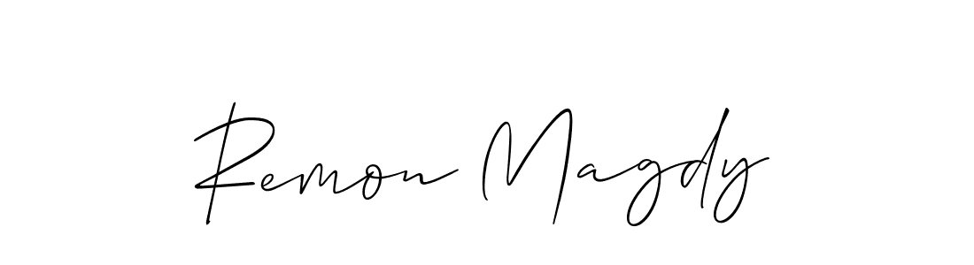 Similarly Allison_Script is the best handwritten signature design. Signature creator online .You can use it as an online autograph creator for name Remon Magdy. Remon Magdy signature style 2 images and pictures png