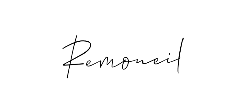 Once you've used our free online signature maker to create your best signature Allison_Script style, it's time to enjoy all of the benefits that Remoneil name signing documents. Remoneil signature style 2 images and pictures png
