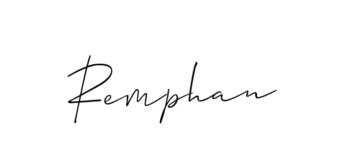 Make a short Remphan signature style. Manage your documents anywhere anytime using Allison_Script. Create and add eSignatures, submit forms, share and send files easily. Remphan signature style 2 images and pictures png