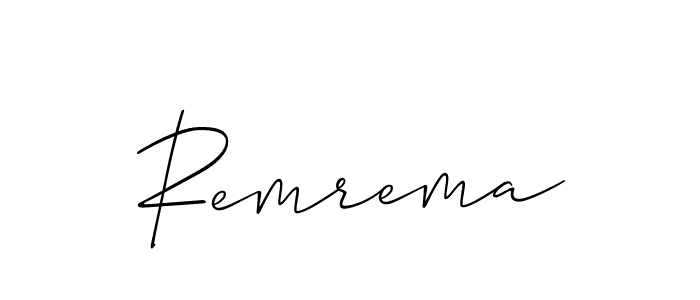 Make a beautiful signature design for name Remrema. With this signature (Allison_Script) style, you can create a handwritten signature for free. Remrema signature style 2 images and pictures png
