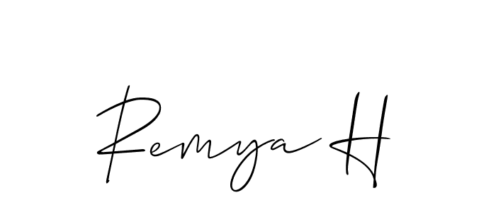 Best and Professional Signature Style for Remya H. Allison_Script Best Signature Style Collection. Remya H signature style 2 images and pictures png