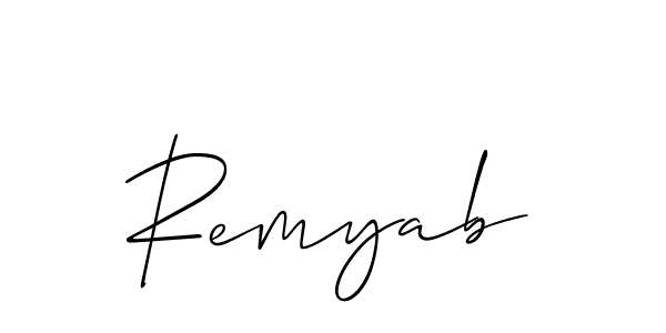 Create a beautiful signature design for name Remyab. With this signature (Allison_Script) fonts, you can make a handwritten signature for free. Remyab signature style 2 images and pictures png