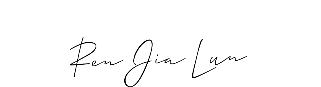 Ren Jia Lun stylish signature style. Best Handwritten Sign (Allison_Script) for my name. Handwritten Signature Collection Ideas for my name Ren Jia Lun. Ren Jia Lun signature style 2 images and pictures png