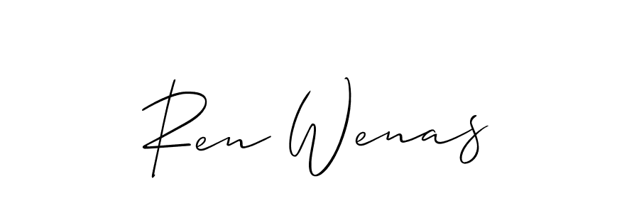 Here are the top 10 professional signature styles for the name Ren Wenas. These are the best autograph styles you can use for your name. Ren Wenas signature style 2 images and pictures png