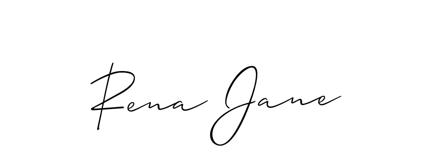 Best and Professional Signature Style for Rena Jane. Allison_Script Best Signature Style Collection. Rena Jane signature style 2 images and pictures png