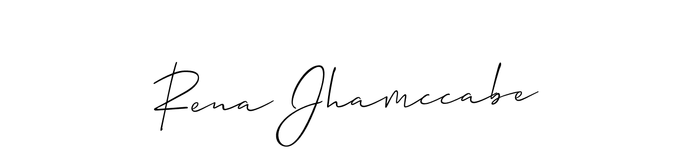 You can use this online signature creator to create a handwritten signature for the name Rena Jhamccabe. This is the best online autograph maker. Rena Jhamccabe signature style 2 images and pictures png