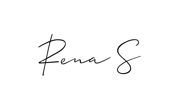 Once you've used our free online signature maker to create your best signature Allison_Script style, it's time to enjoy all of the benefits that Rena S name signing documents. Rena S signature style 2 images and pictures png