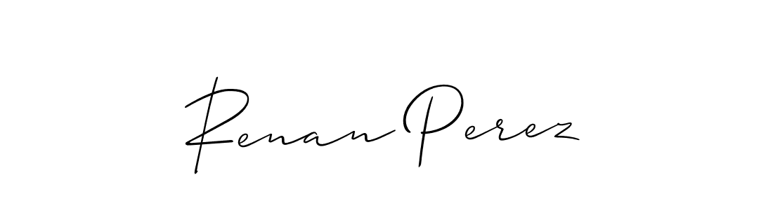 How to Draw Renan Perez signature style? Allison_Script is a latest design signature styles for name Renan Perez. Renan Perez signature style 2 images and pictures png