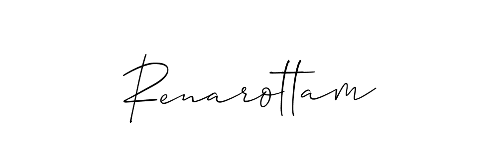 It looks lik you need a new signature style for name Renarottam. Design unique handwritten (Allison_Script) signature with our free signature maker in just a few clicks. Renarottam signature style 2 images and pictures png