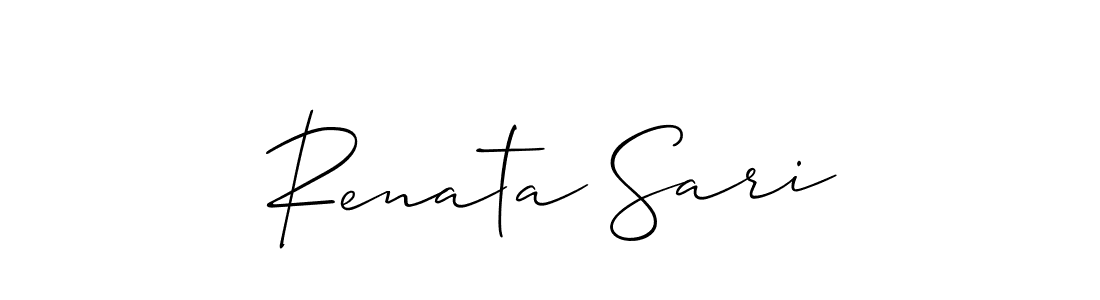 Make a beautiful signature design for name Renata Sari. Use this online signature maker to create a handwritten signature for free. Renata Sari signature style 2 images and pictures png