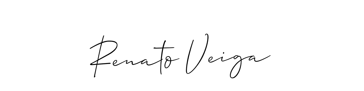 The best way (Allison_Script) to make a short signature is to pick only two or three words in your name. The name Renato Veiga include a total of six letters. For converting this name. Renato Veiga signature style 2 images and pictures png