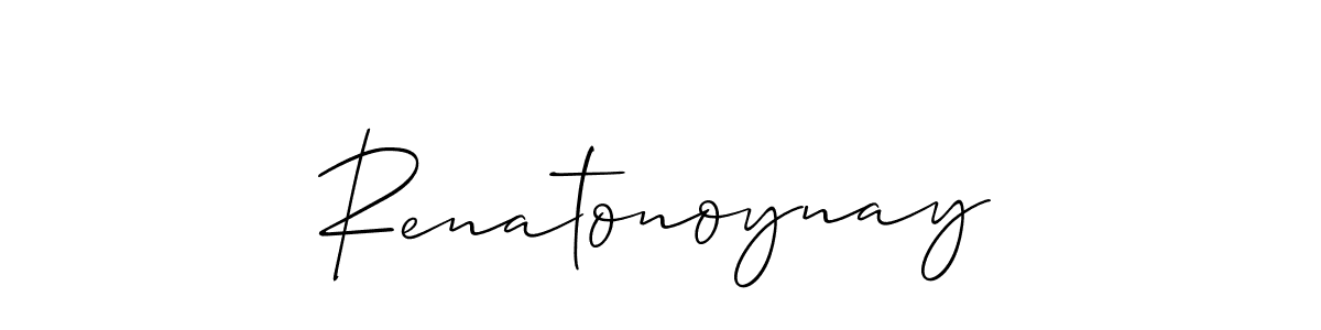 Make a beautiful signature design for name Renatonoynay. With this signature (Allison_Script) style, you can create a handwritten signature for free. Renatonoynay signature style 2 images and pictures png