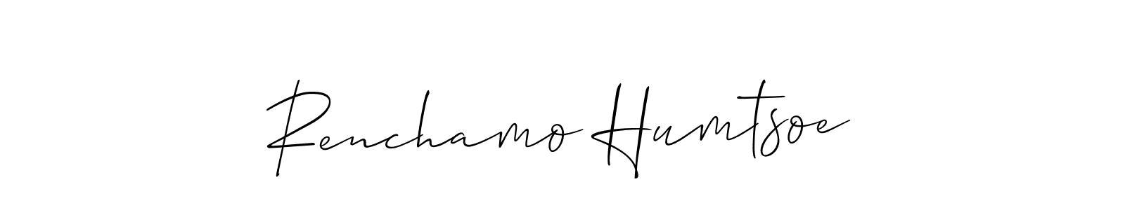 Here are the top 10 professional signature styles for the name Renchamo Humtsoe. These are the best autograph styles you can use for your name. Renchamo Humtsoe signature style 2 images and pictures png