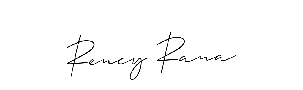Similarly Allison_Script is the best handwritten signature design. Signature creator online .You can use it as an online autograph creator for name Rency Rana. Rency Rana signature style 2 images and pictures png