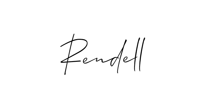 Once you've used our free online signature maker to create your best signature Allison_Script style, it's time to enjoy all of the benefits that Rendell name signing documents. Rendell signature style 2 images and pictures png