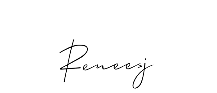 You should practise on your own different ways (Allison_Script) to write your name (Renee>j) in signature. don't let someone else do it for you. Renee>j signature style 2 images and pictures png