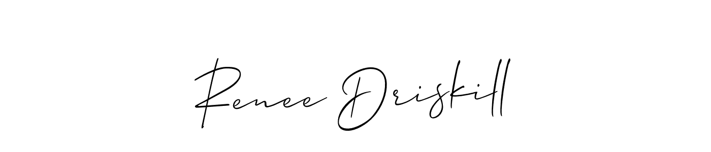 Once you've used our free online signature maker to create your best signature Allison_Script style, it's time to enjoy all of the benefits that Renee Driskill name signing documents. Renee Driskill signature style 2 images and pictures png