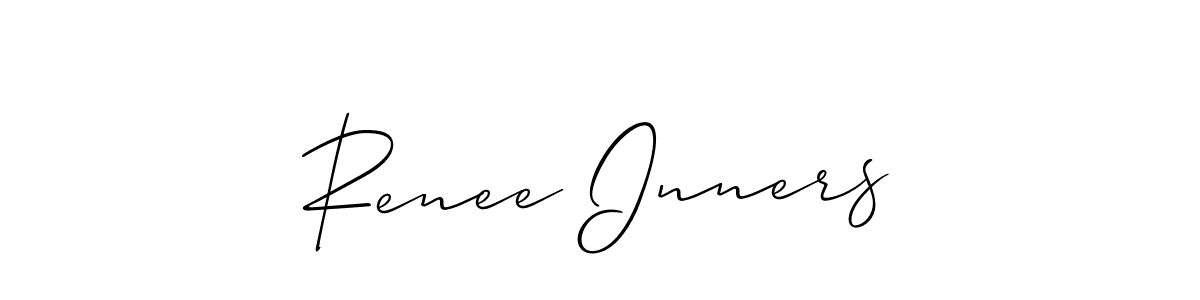 See photos of Renee Inners official signature by Spectra . Check more albums & portfolios. Read reviews & check more about Allison_Script font. Renee Inners signature style 2 images and pictures png