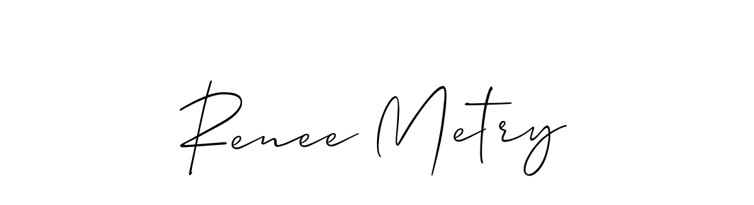 How to Draw Renee Metry signature style? Allison_Script is a latest design signature styles for name Renee Metry. Renee Metry signature style 2 images and pictures png