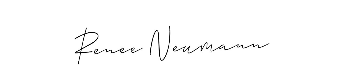 Design your own signature with our free online signature maker. With this signature software, you can create a handwritten (Allison_Script) signature for name Renee Neumann. Renee Neumann signature style 2 images and pictures png