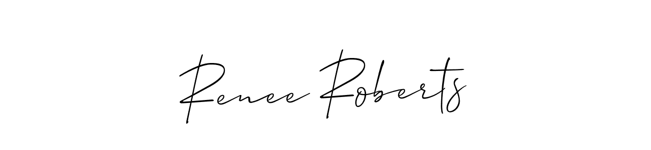 How to make Renee Roberts signature? Allison_Script is a professional autograph style. Create handwritten signature for Renee Roberts name. Renee Roberts signature style 2 images and pictures png