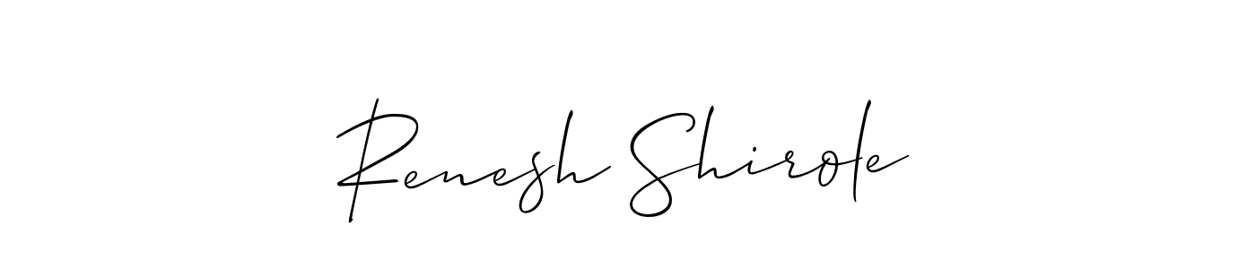 Here are the top 10 professional signature styles for the name Renesh Shirole. These are the best autograph styles you can use for your name. Renesh Shirole signature style 2 images and pictures png