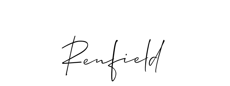 Best and Professional Signature Style for Renfield. Allison_Script Best Signature Style Collection. Renfield signature style 2 images and pictures png