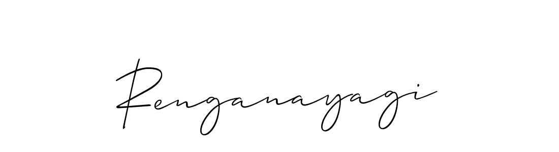Allison_Script is a professional signature style that is perfect for those who want to add a touch of class to their signature. It is also a great choice for those who want to make their signature more unique. Get Renganayagi name to fancy signature for free. Renganayagi signature style 2 images and pictures png