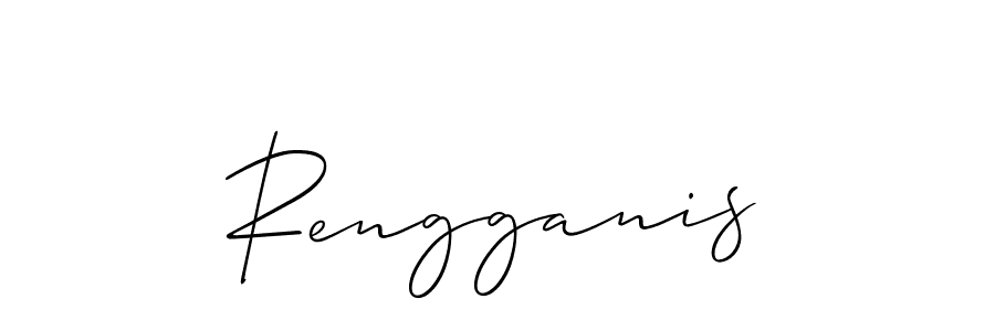 Best and Professional Signature Style for Rengganis. Allison_Script Best Signature Style Collection. Rengganis signature style 2 images and pictures png