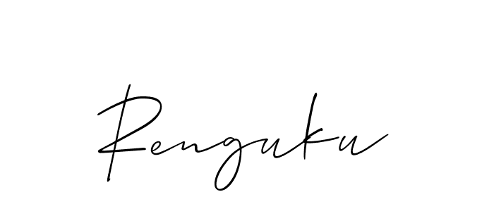 Best and Professional Signature Style for Renguku. Allison_Script Best Signature Style Collection. Renguku signature style 2 images and pictures png