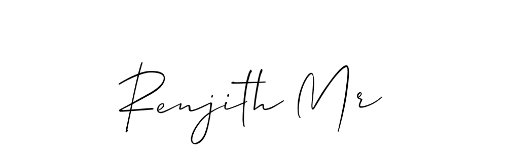 Make a beautiful signature design for name Renjith Mr. With this signature (Allison_Script) style, you can create a handwritten signature for free. Renjith Mr signature style 2 images and pictures png