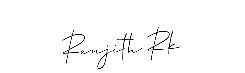 Best and Professional Signature Style for Renjith Rk. Allison_Script Best Signature Style Collection. Renjith Rk signature style 2 images and pictures png