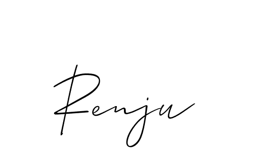It looks lik you need a new signature style for name Renju. Design unique handwritten (Allison_Script) signature with our free signature maker in just a few clicks. Renju signature style 2 images and pictures png