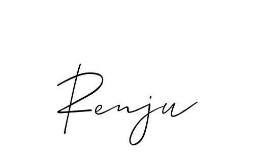 Similarly Allison_Script is the best handwritten signature design. Signature creator online .You can use it as an online autograph creator for name Renju. Renju signature style 2 images and pictures png